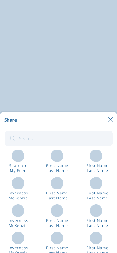Eloomin share modal interaction